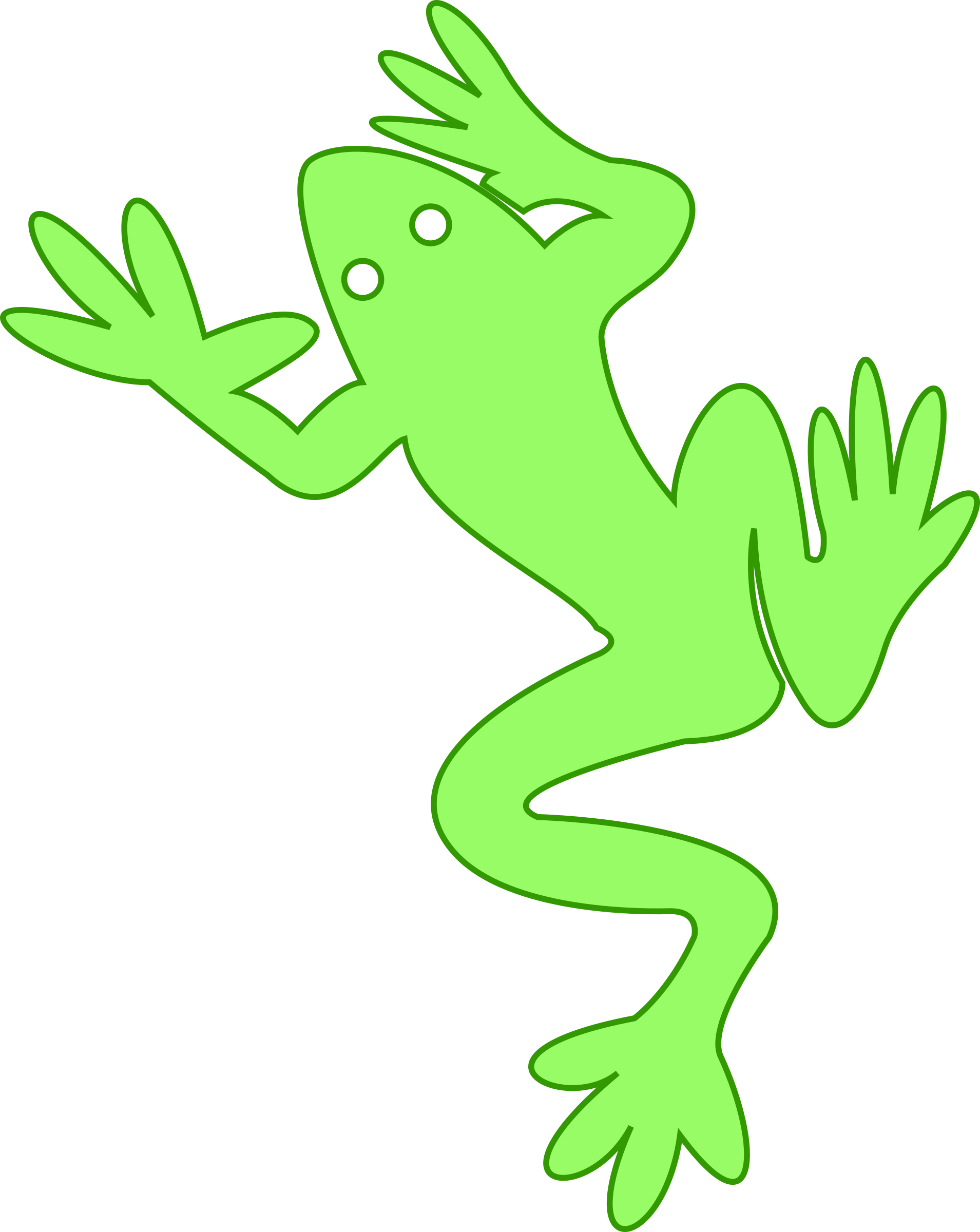Free Frog 03 - Clip Art - Png Download (636x800), Png Download