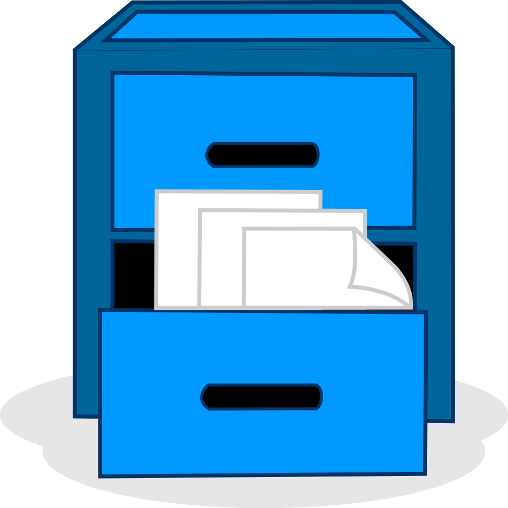 File Blue File Drawer File Clip Art Png Download
