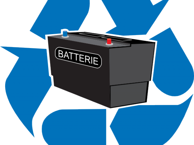Battery Clipart Vehicle Battery - Car Battery Recycling - Png Download (640x480), Png Download