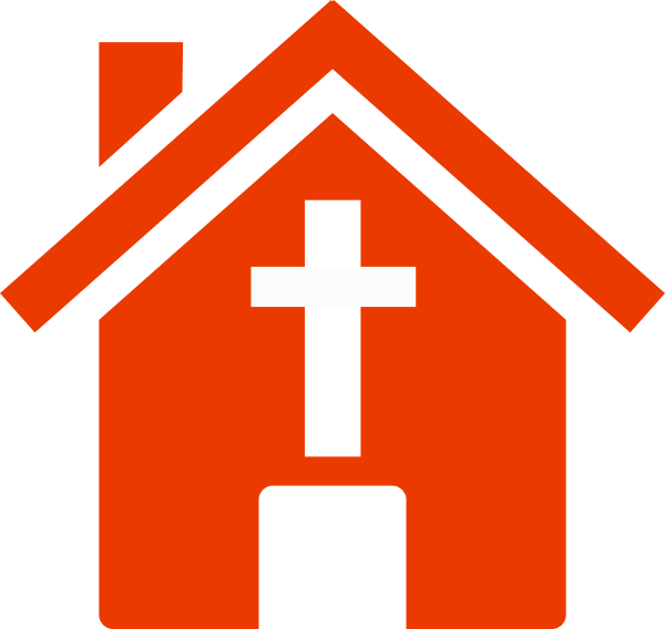 Church House - Church Icon Png Red Clipart (600x568), Png Download