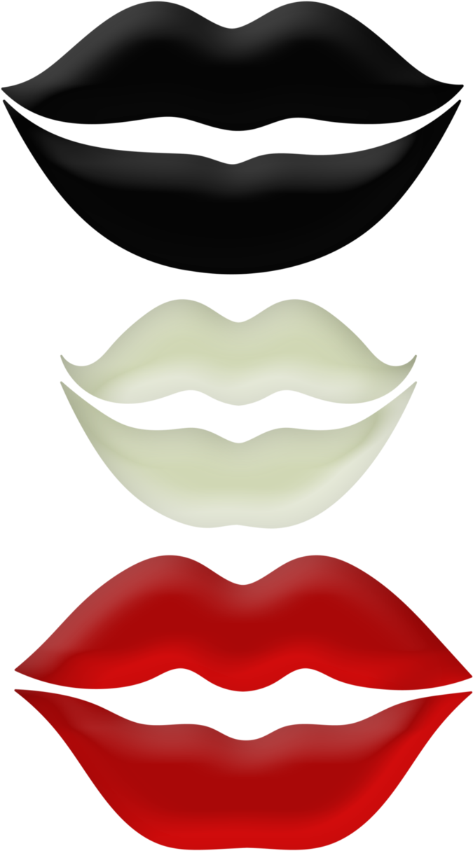 ‿✿⁀luscious Lips‿✿⁀ Red Black, Rouge, White People, Clipart (701x1280), Png Download