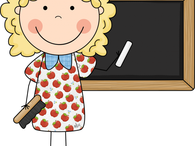 Check Clipart Little - Cute Clipart School Teacher - Png Download (640x480), Png Download