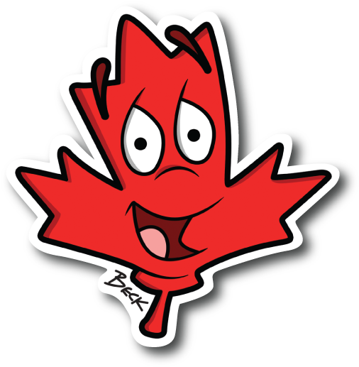 Foy Rooj Red Bud Leaf Vinyl Sticker - Sticker Clipart (600x600), Png Download