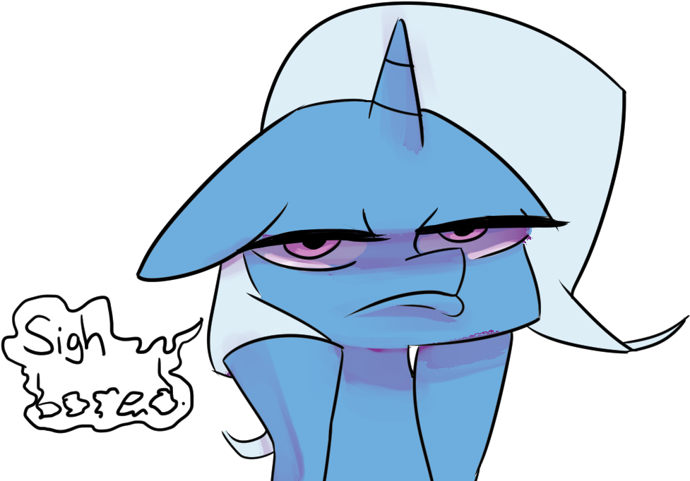 Fauxsquared, Bored, Dialogue, Floppy Ears, Lidded Eyes, - Cartoon Clipart (1015x771), Png Download