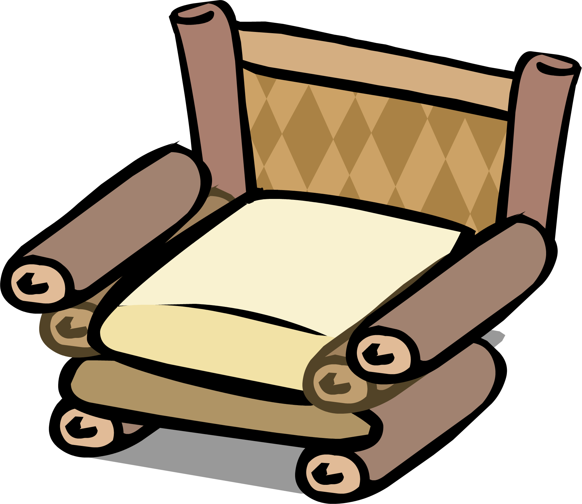 Bamboo Chair Sprite 002 - Portable Network Graphics Clipart (1913x1657), Png Download