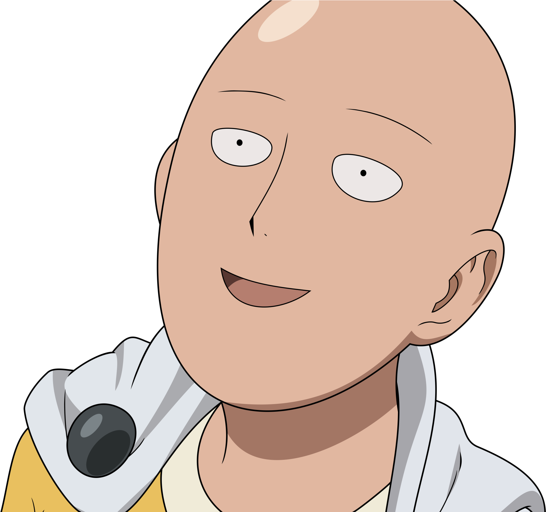 One Punch Man Clipart Japanese - One Punch Man Smiling - Png Download (1920x1745), Png Download