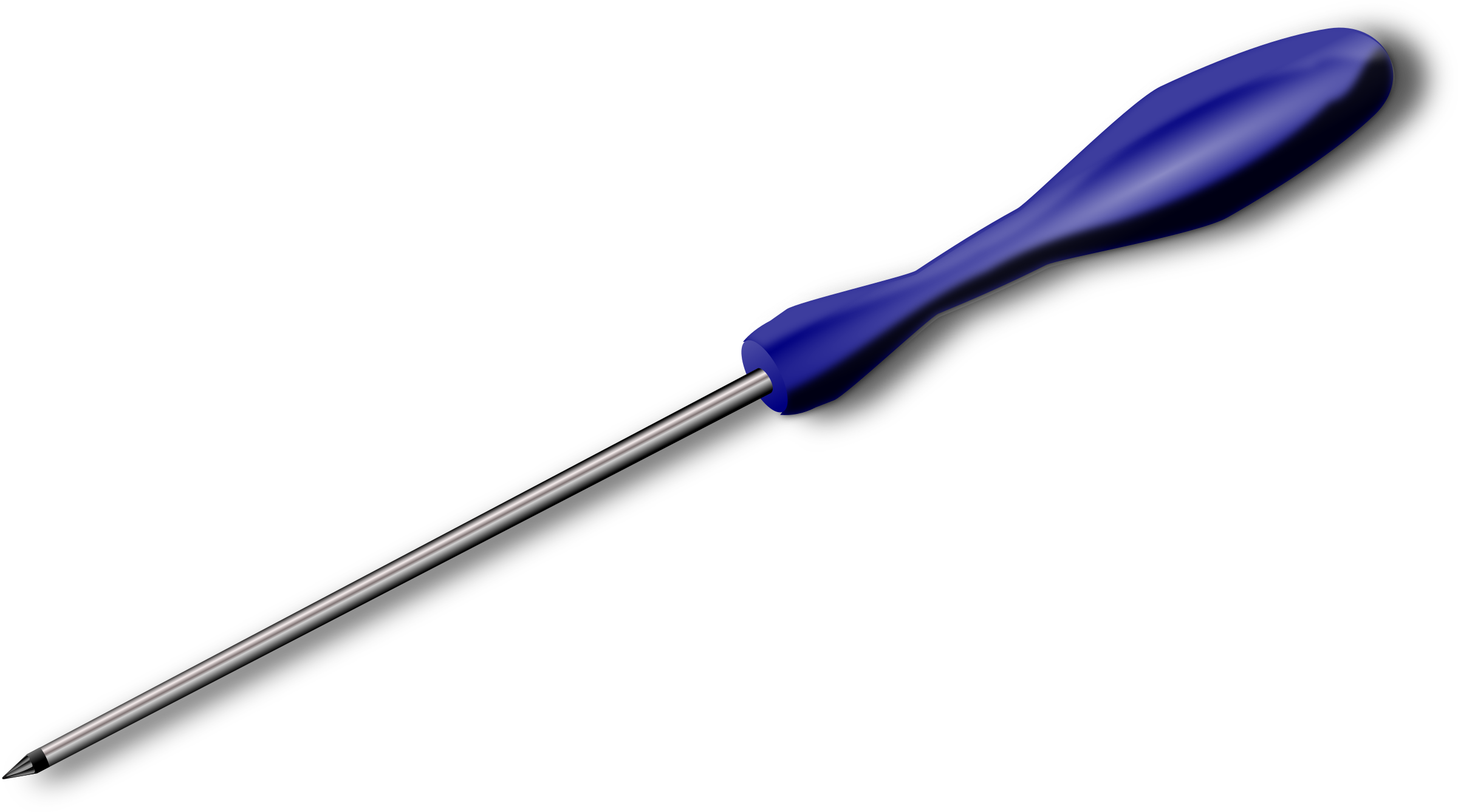 Tools Clipart Screwdriver - 先 が 尖っ た ドライバー - Png Download (2400x1338), Png Download