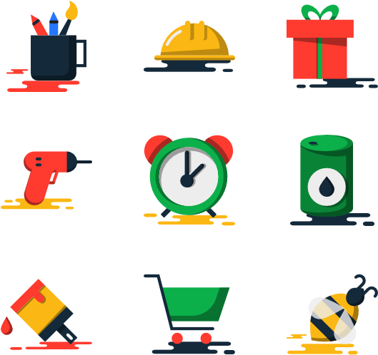 Miscellanea Set Clipart (600x564), Png Download