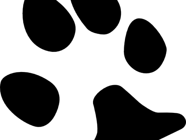 Footprint Clipart Dog - Png Download (640x480), Png Download