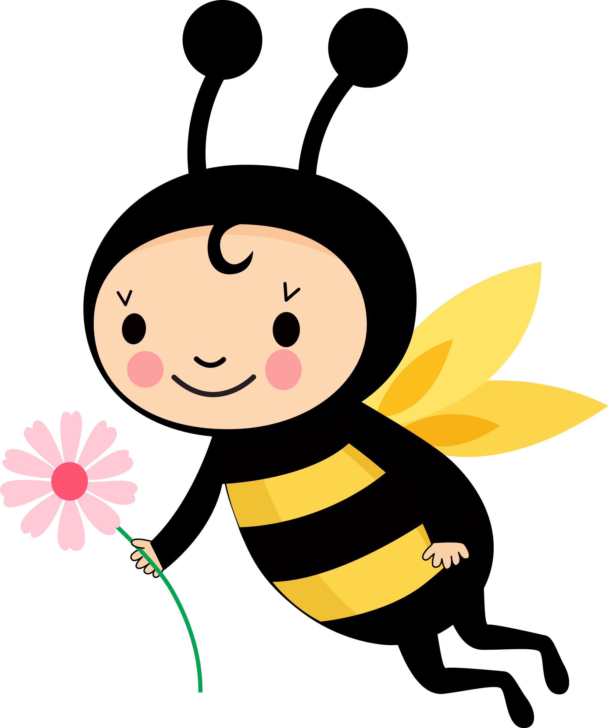 Clipart Bee Mason Bee - Imagens De Abelhinha Em Png Transparent Png (705x844), Png Download