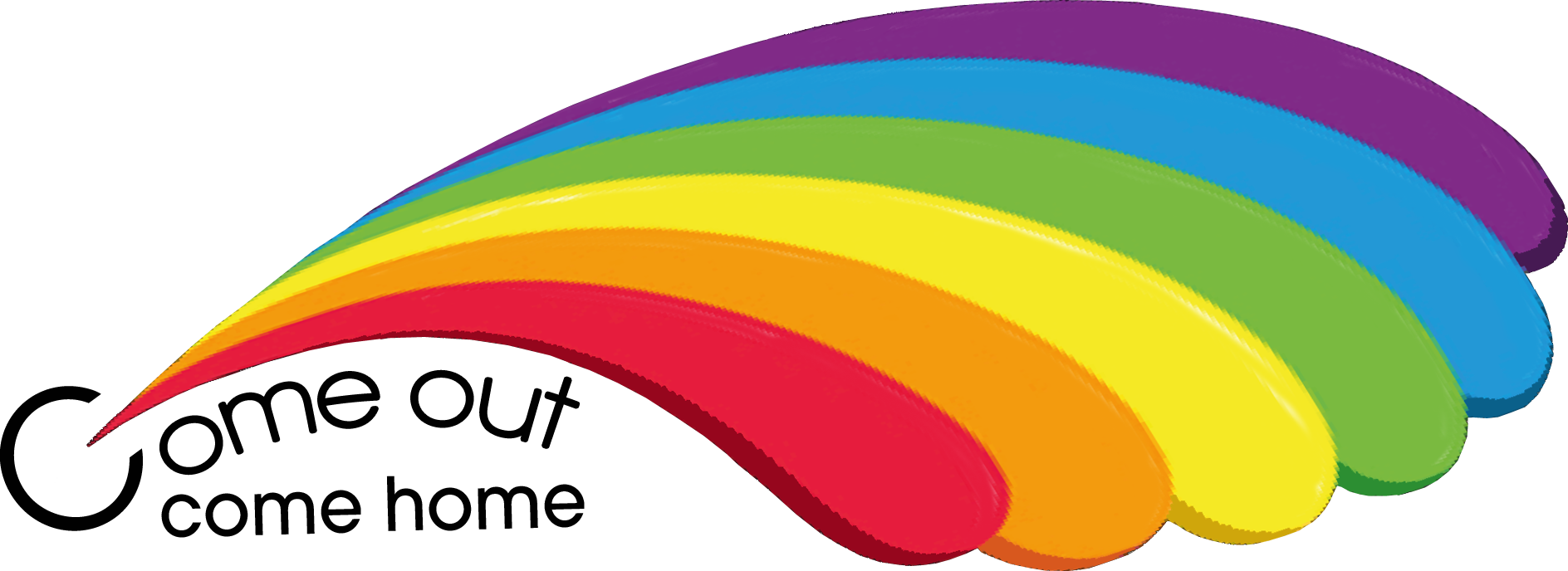 Come Out, Come Home - Graphic Design Clipart (1888x688), Png Download