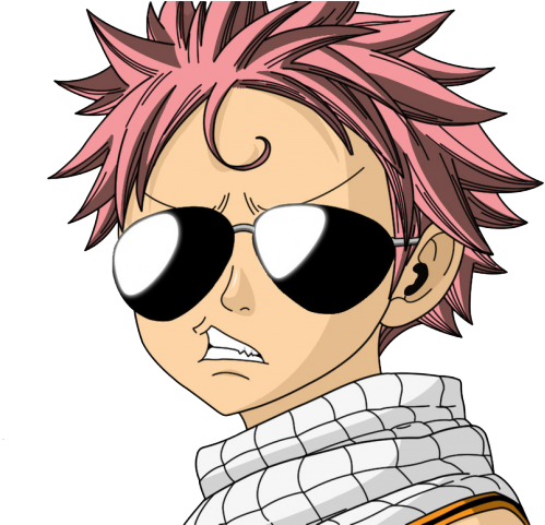 Fairy Tail Clipart Transparent - Anime With Sun Glasses - Png Download (640x480), Png Download