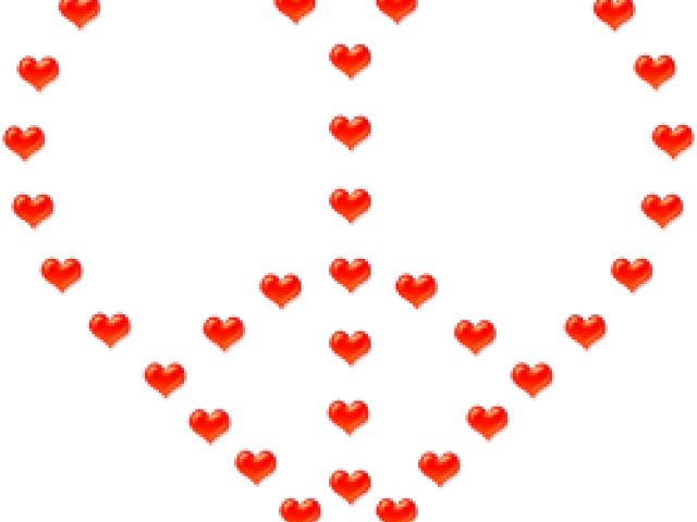 Peace Symbol Clipart Heart - Heart - Png Download (640x480), Png Download