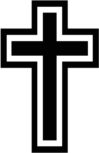 Silhouette Crosses Clipart (480x720), Png Download