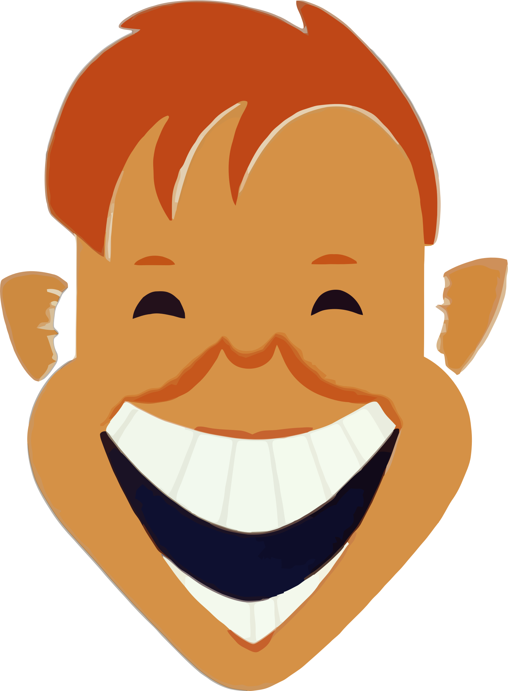 Cartoon Laughing Clipart - New Deal Conservation Posters - Png Download (1701x2311), Png Download