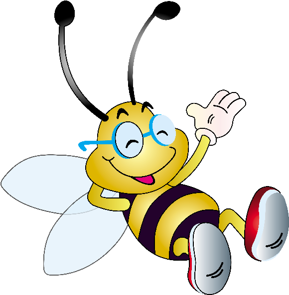 Honey Bee Images Cartoon Png - Bee Cartoon .png Clipart (580x593), Png Download