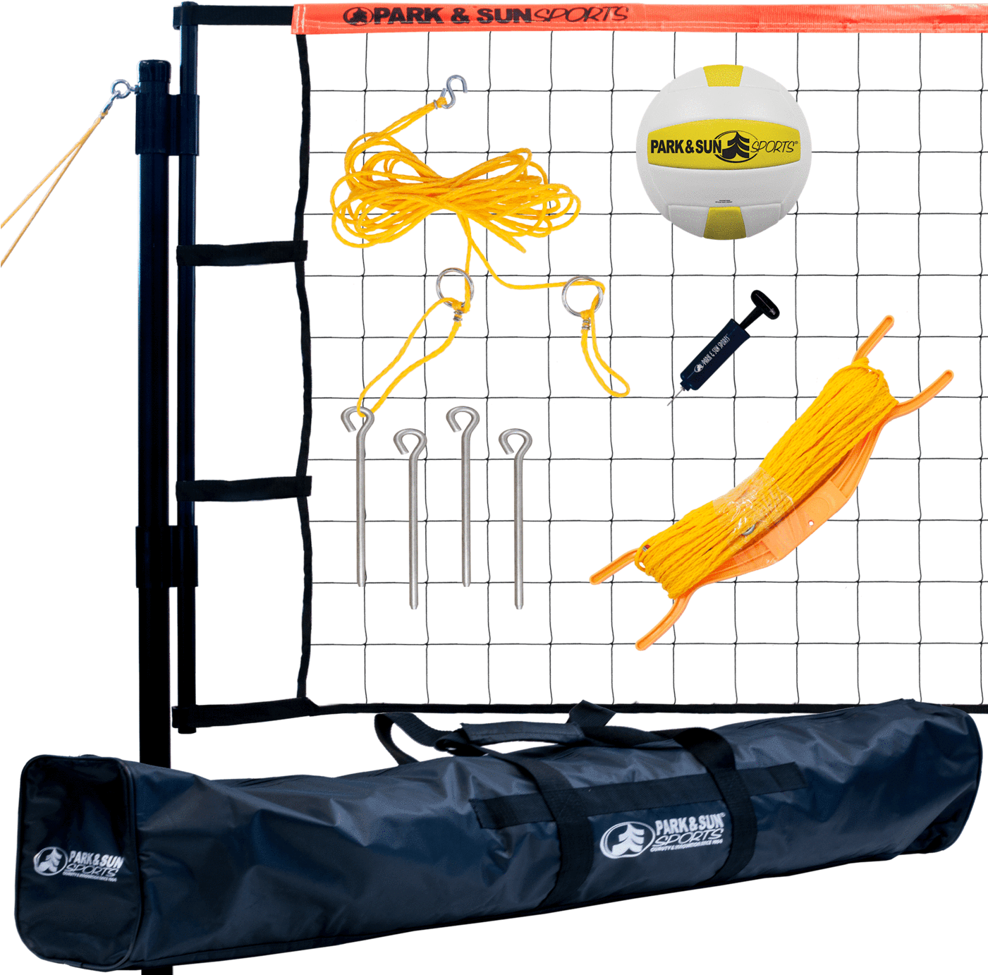 Park & Sun Tournament Flex Volleyball Net System - Park Sun Sports Spiker Sport- Portable Outdoor Volleyball Clipart (1024x1024), Png Download