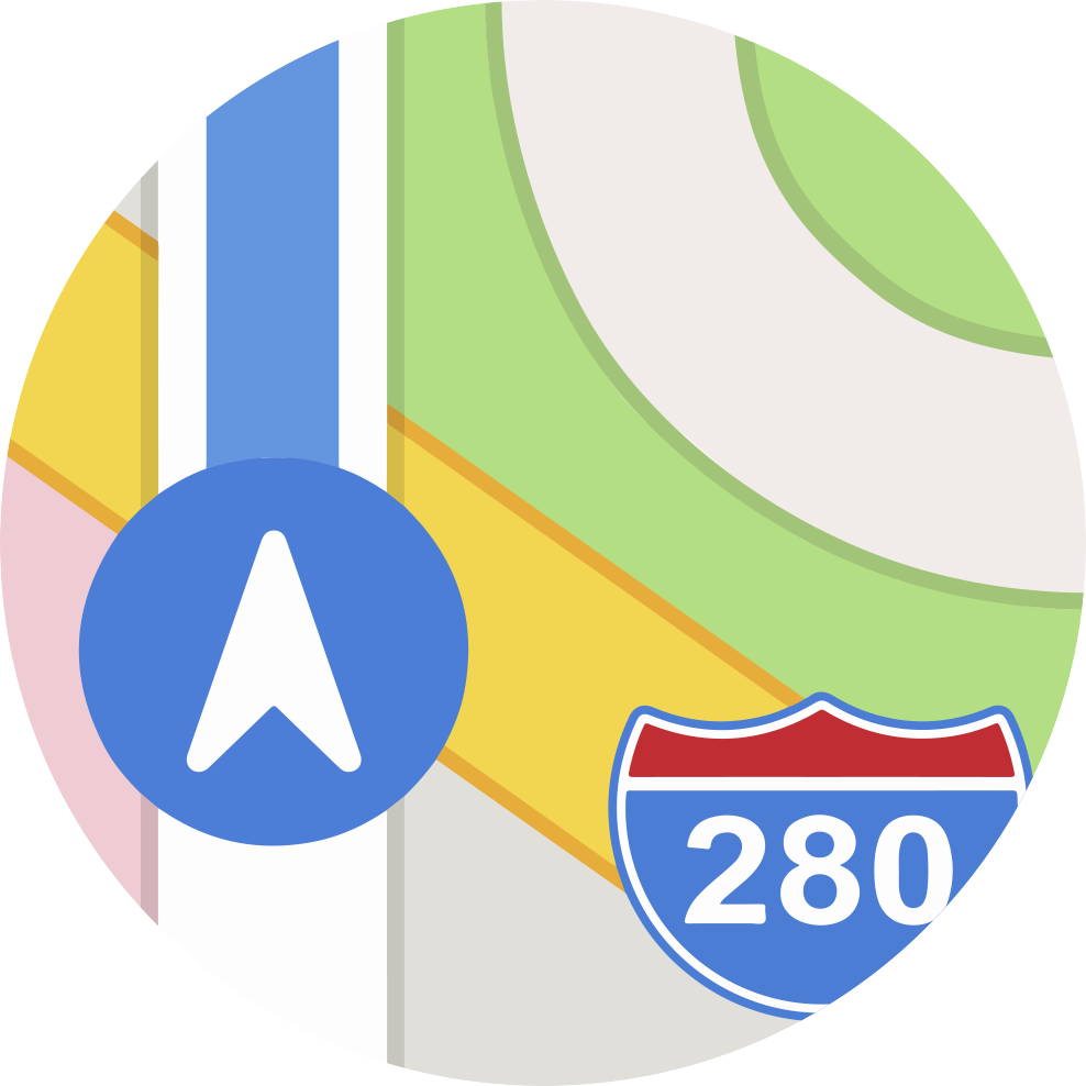 Get Started - Apple Maps App Clipart (988x988), Png Download