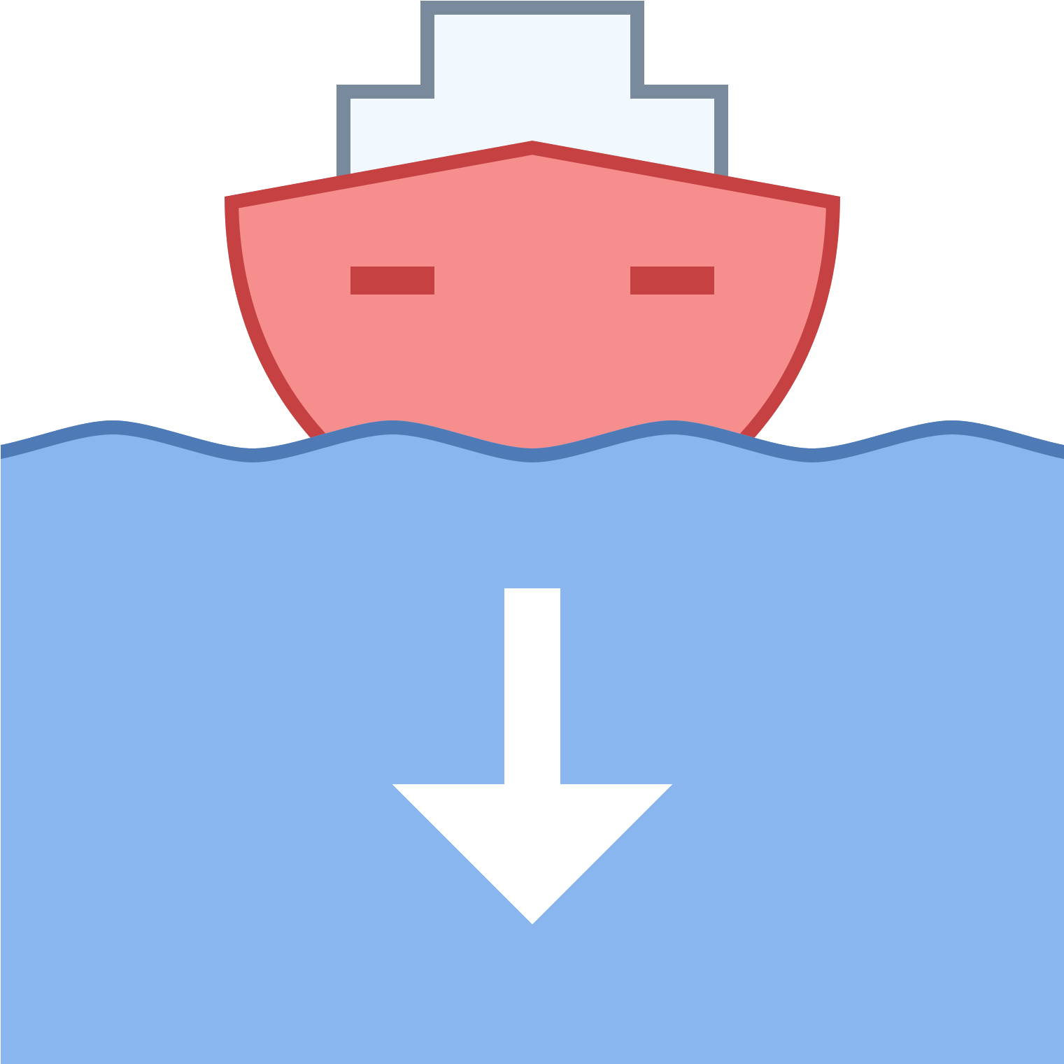 Boat Returning To Port Icon - Boat Clipart (1600x1600), Png Download