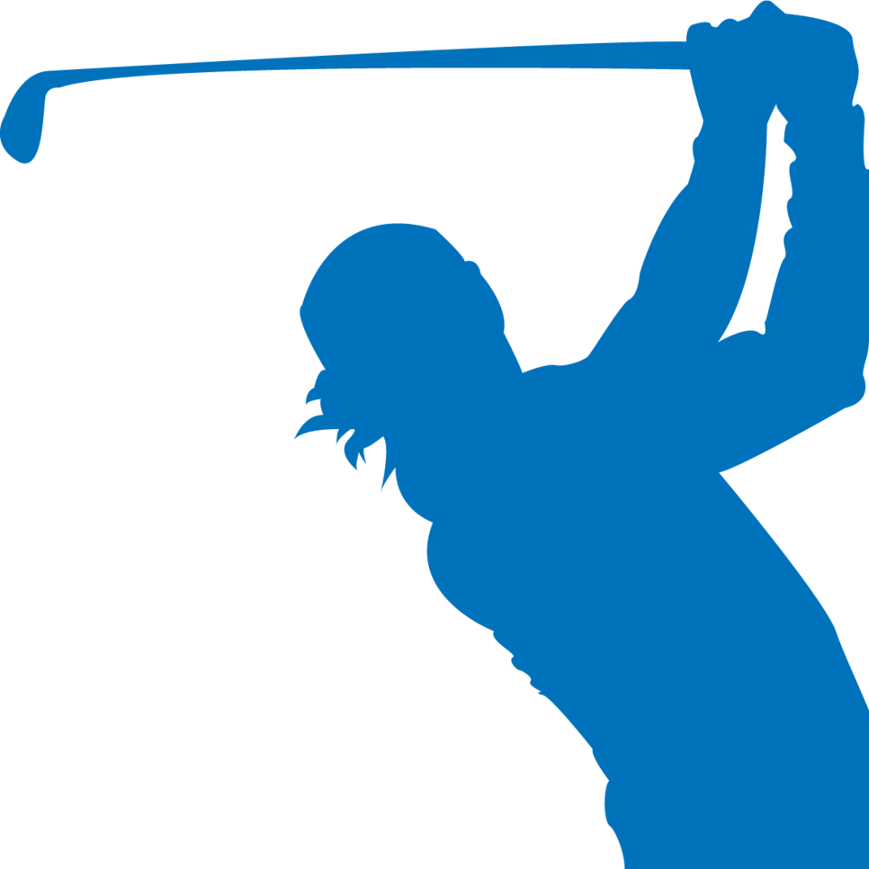 Graphic Image Of A Golfer Swinging His Club Clipart (966x966), Png Download