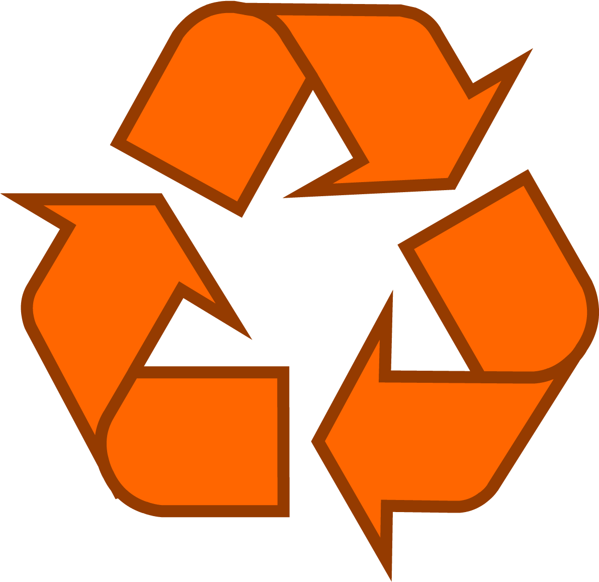 Recycling Symbol Icon Outline Sol - Reduce Reuse Recycle Diagram Clipart (1200x1171), Png Download