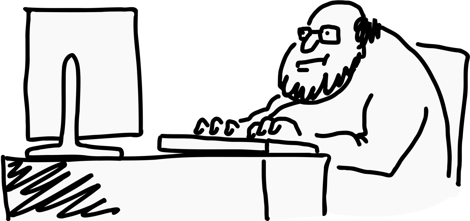 Nerd Geek Computer Icons Computer Animation - Computer Nerd Clip Art - Png Download (1596x750), Png Download