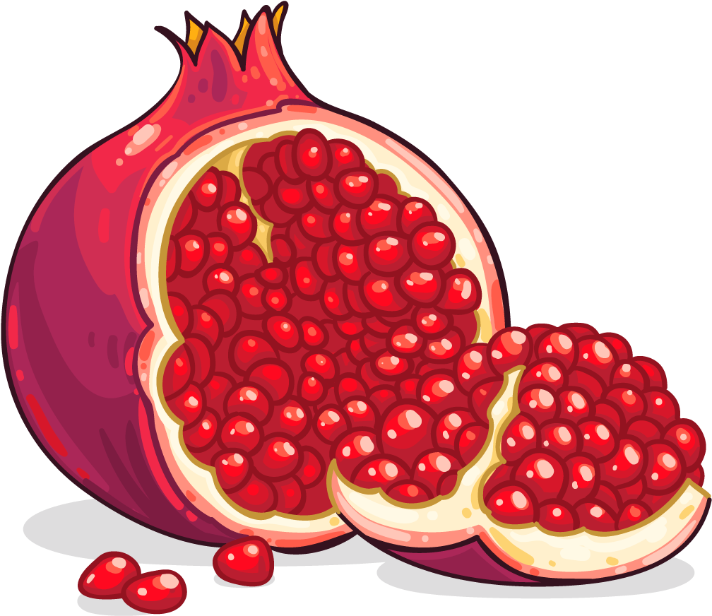 Pomegranate Clip Art Pomegranate Clipart Photo Niceclipart - Pomegranate Clipart Png Transparent Png (1024x1024), Png Download