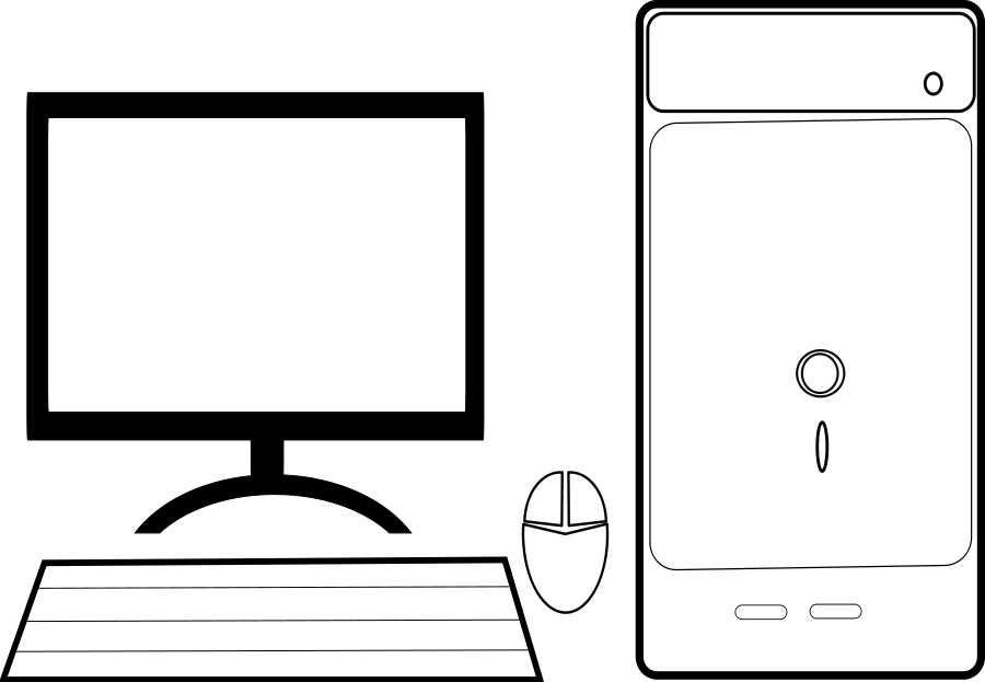 Download Computer Parts S Clipart Computer Mouse Computer - Outline Of Computer Parts - Png Download (800x553), Png Download