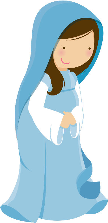 Scrap - Mary Nativity Clip Art - Png Download (440x900), Png Download