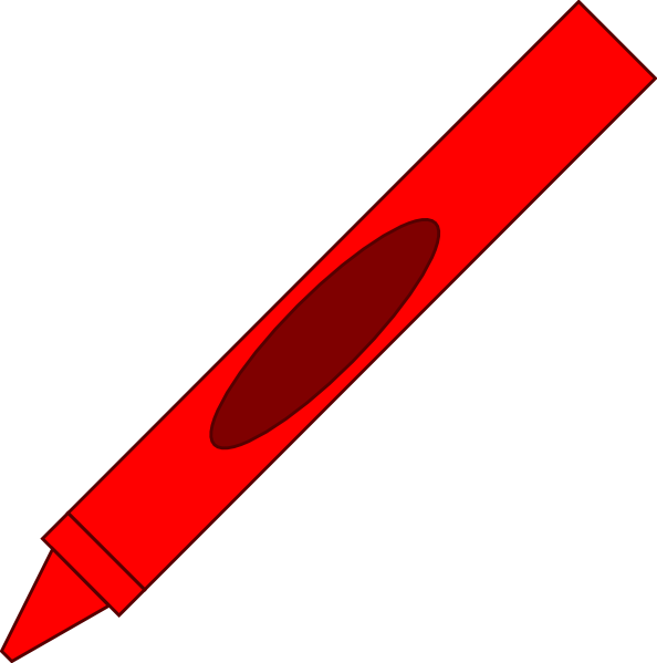 Free Crayon Clipart Red Color - White Flag Red Stripe - Png Download (594x599), Png Download