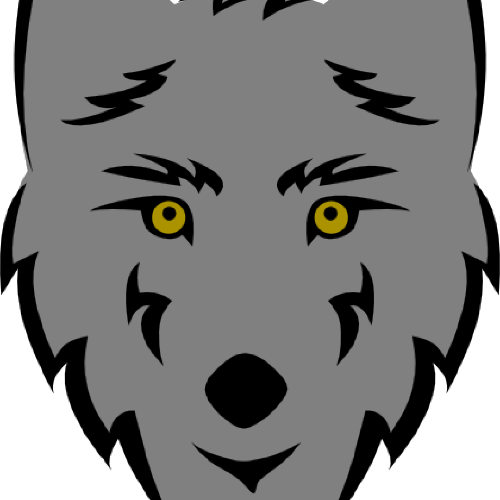 Wolf Head Clipart Simple Stylized Clip Art At Clker Simple Wolf Head