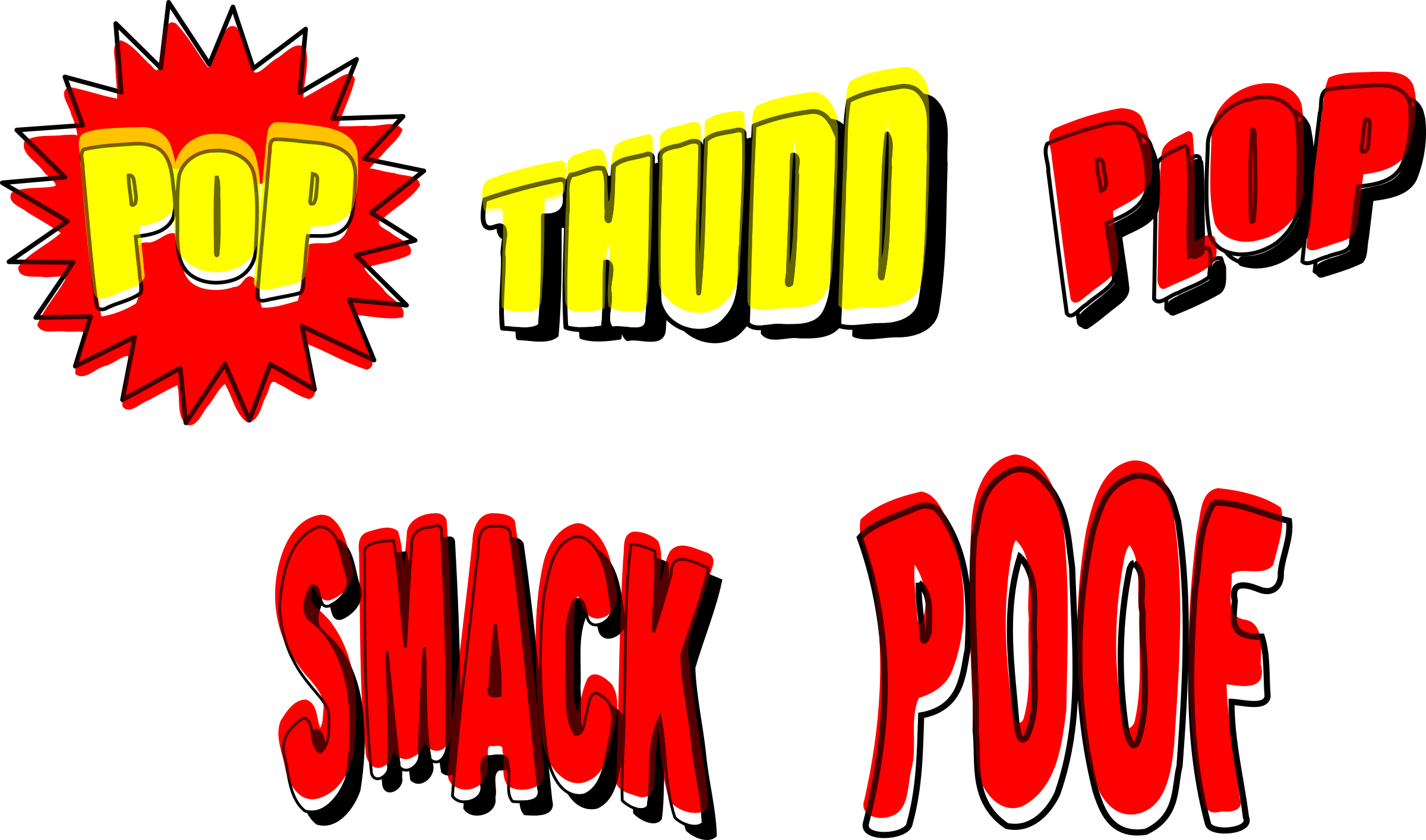Free - Sound Effect Clip Art - Png Download (2400x1414), Png Download