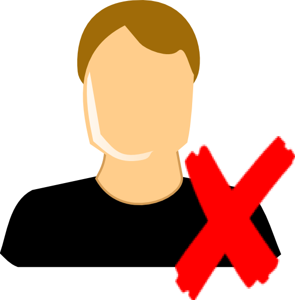 User Icon - Delete User Icon Png Clipart (588x598), Png Download