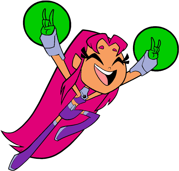 Go Clipart Clip Art - Teen Titans Go Starfire Png Transparent Png (584x556), Png Download