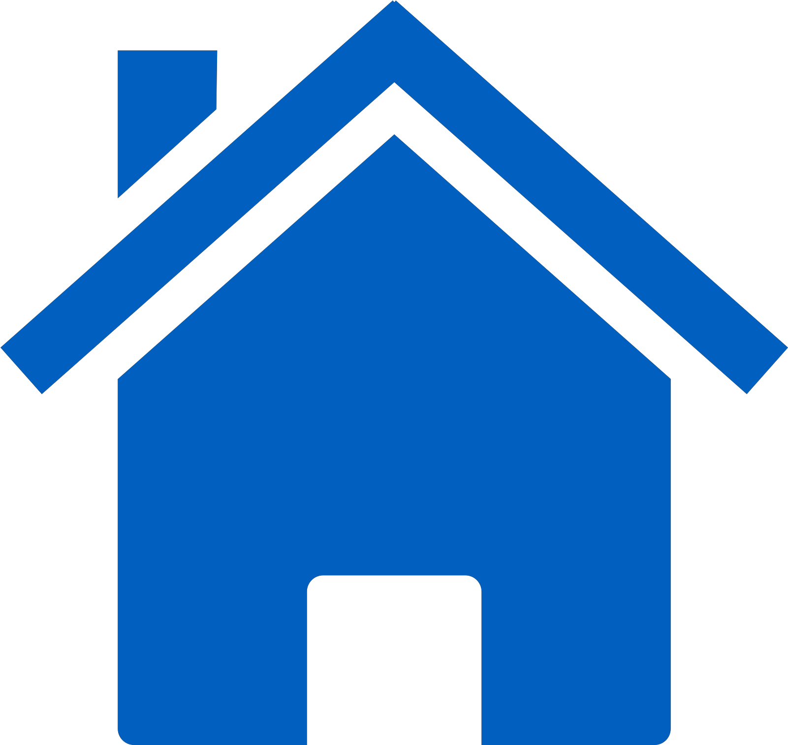 One Blue House - Pink House Clip Art - Png Download (600x568), Png Download