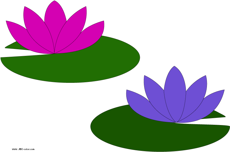 Go Back Gallery For Lily Pad Flower Clipart - Lily Pad Flower Cartoon - Png Download (822x567), Png Download