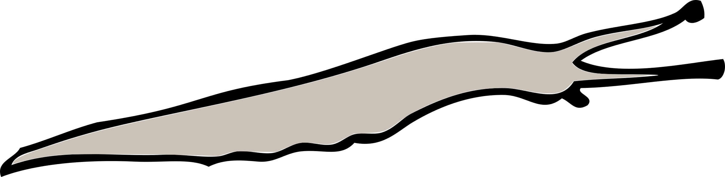 Computer Icons Yellow Slug Download Line Art - Transparent Slug Clipart - Png Download (1388x340), Png Download