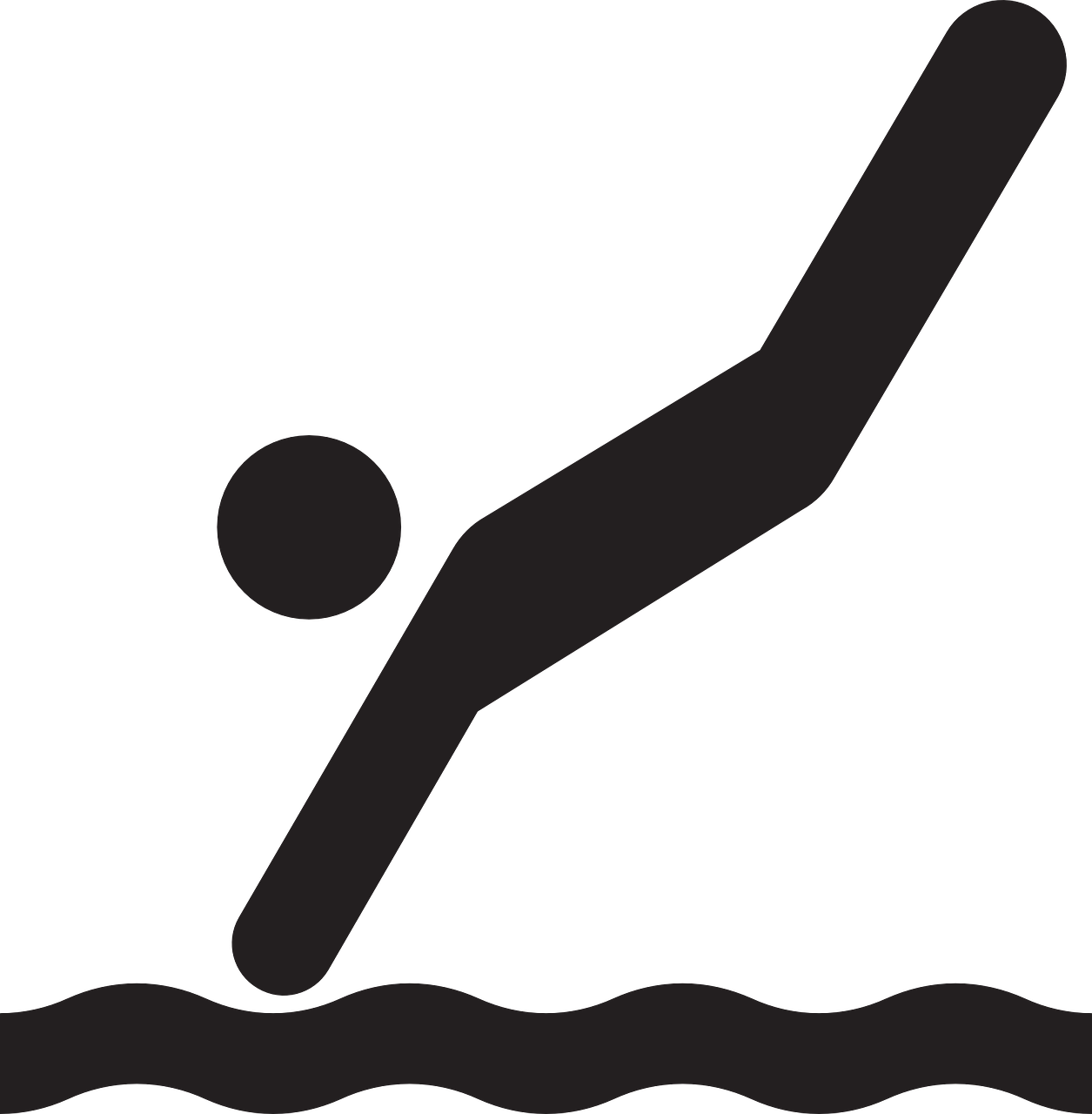 Similar Cliparts - - Diving Icon Png Transparent Png (588x600), Png Download