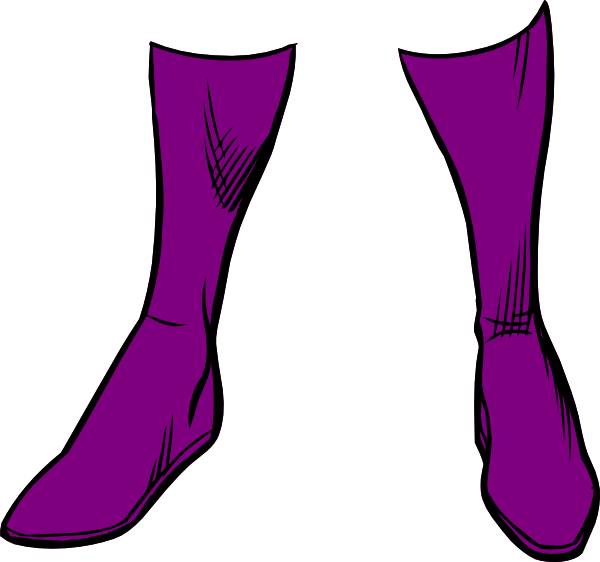 Clip Art For Boots - Purple Boots Png Transparent Png (600x562), Png Download