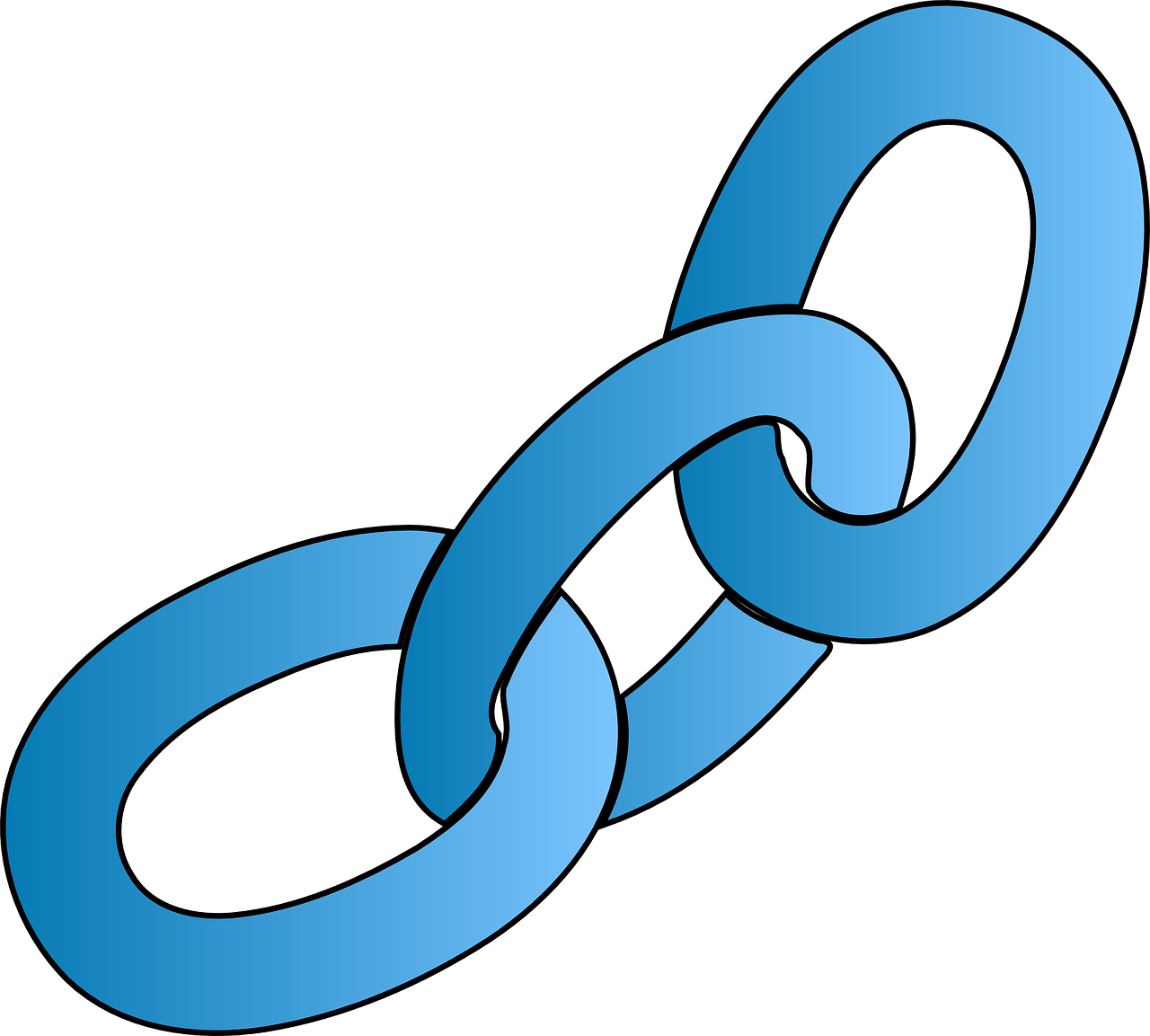 Malware Patrol - Blue Chain Clipart - Png Download (640x576), Png Download