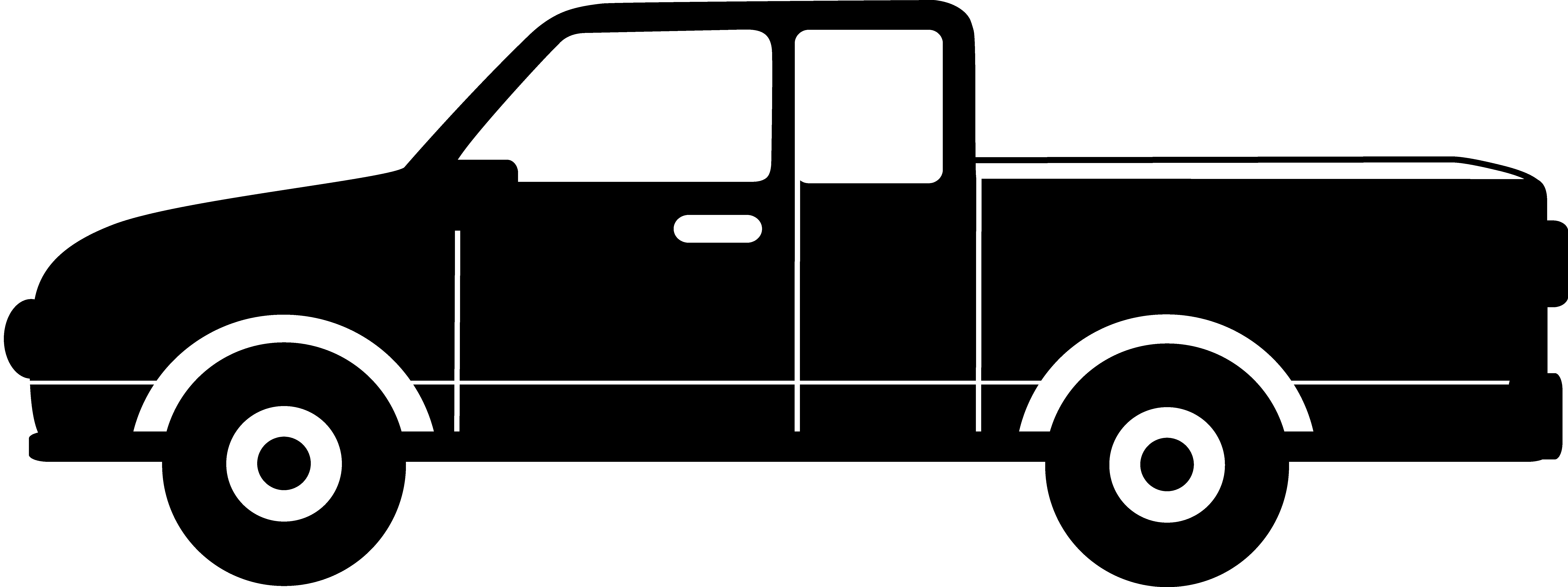 Toyota Pickup Truck Clipart - Pick Up Truck Clip Art - Png Download (8572x3212), Png Download