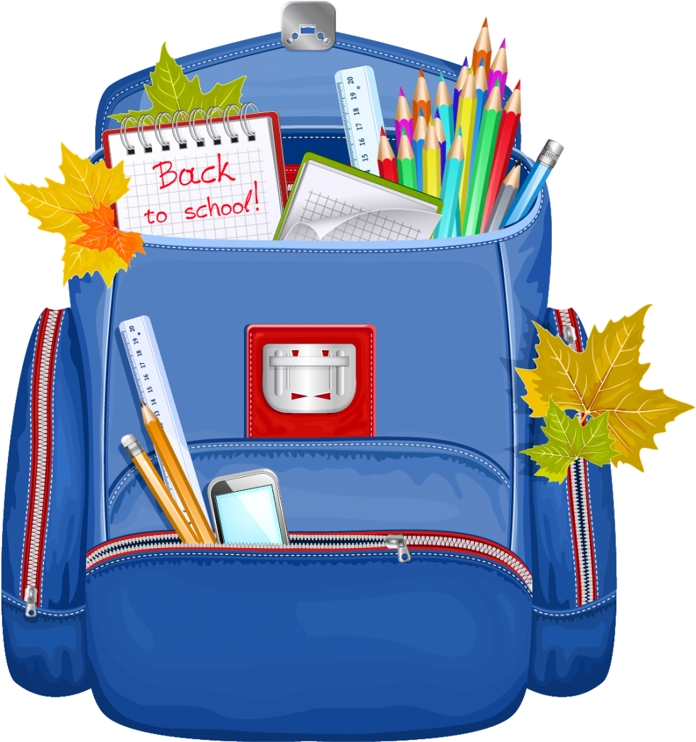 School Bag Clipart Png Transparent Png (999x1024), Png Download