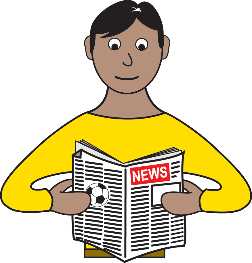 Helpful Information - Listening To News Clipart - Png Download (876x914), Png Download