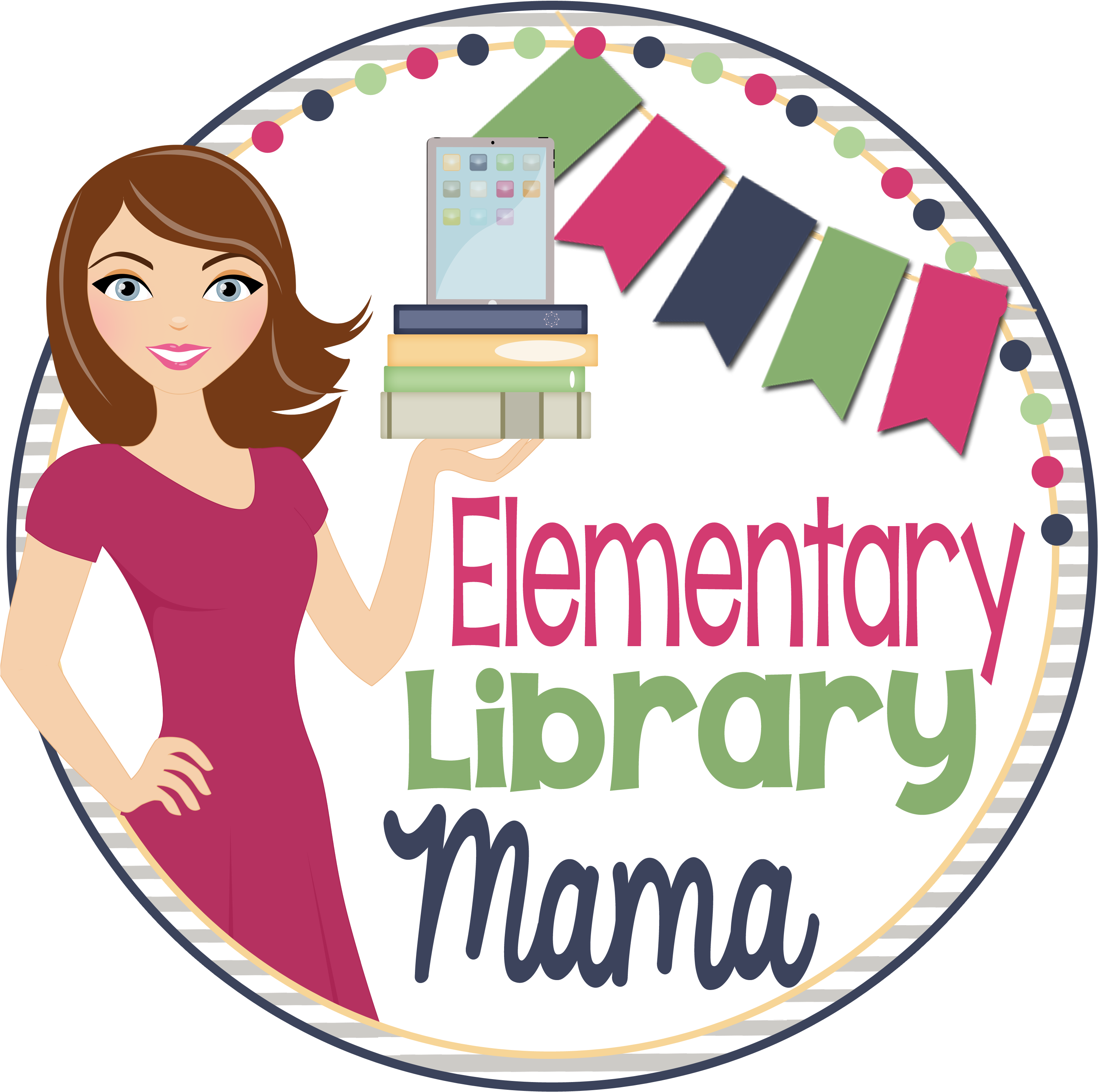 Library Clipart Media Specialist - Teacher - Png Download (3000x3000), Png Download