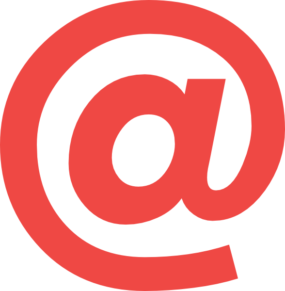 This Free Clip Arts Design Of Email Icon - Mail Icon Png Red Transparent Png (588x600), Png Download