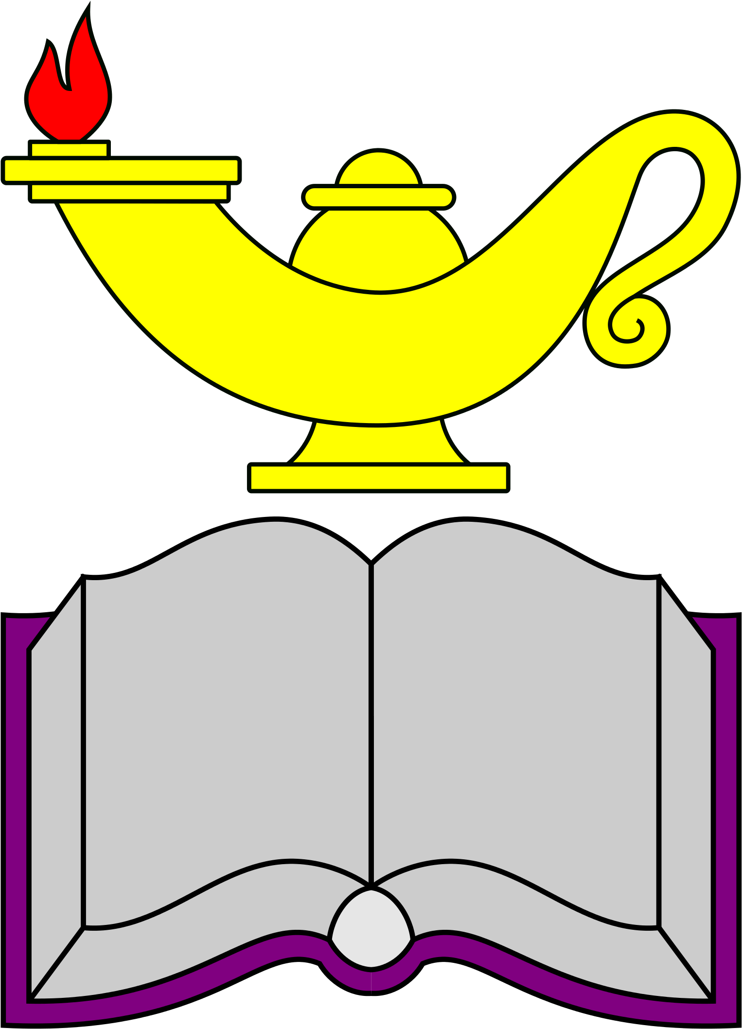 Open - Library Clipart (2000x2132), Png Download