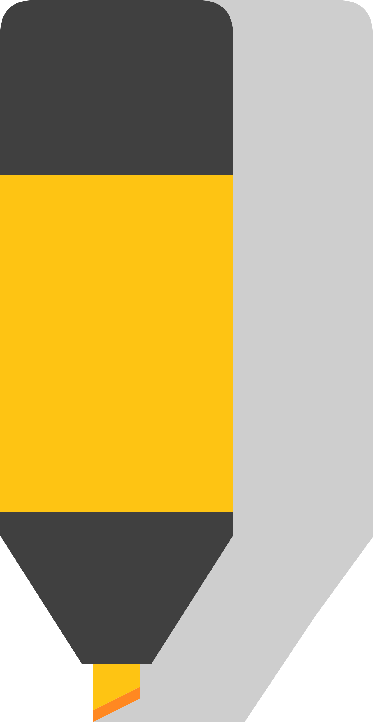 Free To Use Public Domain Office Clip Art - Subrayador Amarillo Png Transparent Png (800x800), Png Download