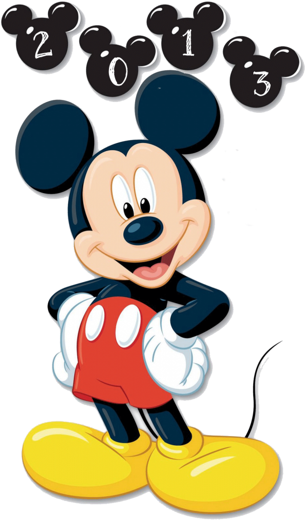 Graduation Road Trip 2013 Countdown - Mickey Mouse 2 Birthday Boy Clipart (598x1024), Png Download