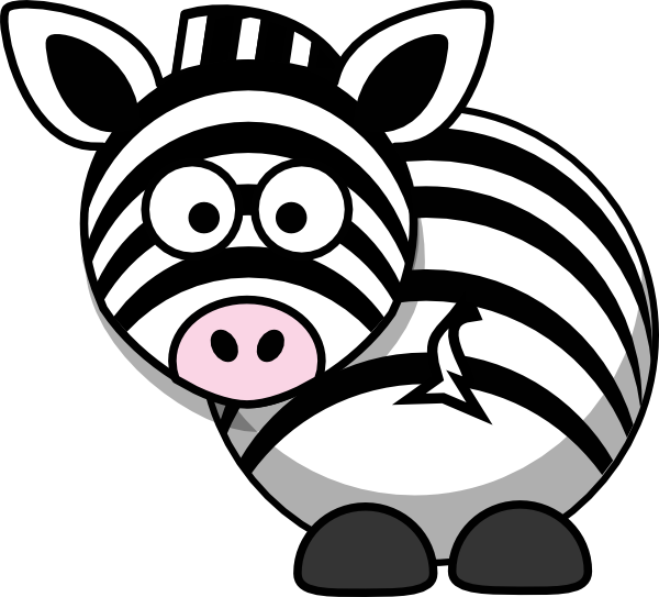 Cute Zebra Clipart Free Download Clip Art On - Zebra Head Clip Art - Png Download (600x543), Png Download