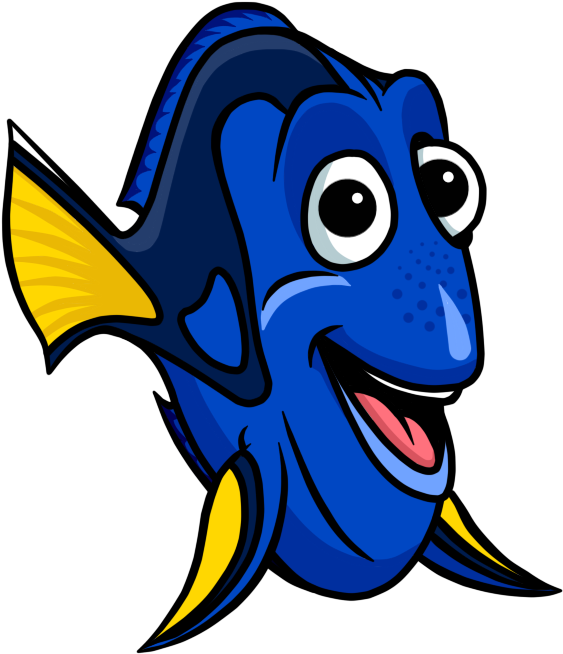 Fish Cartoon Nemo Picture Clipart Free Clip Art Images - Dory Fish Cartoon - Png Download (639x767), Png Download